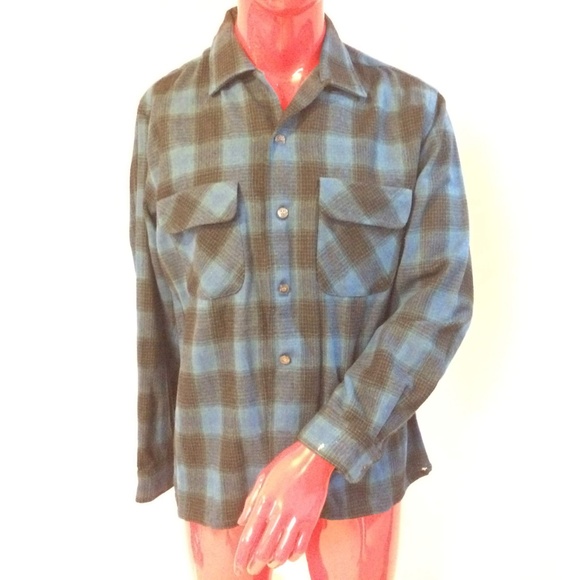 VTG Golden Line Wool Shirt Lumberjack Plaid - Picture 7 of 7